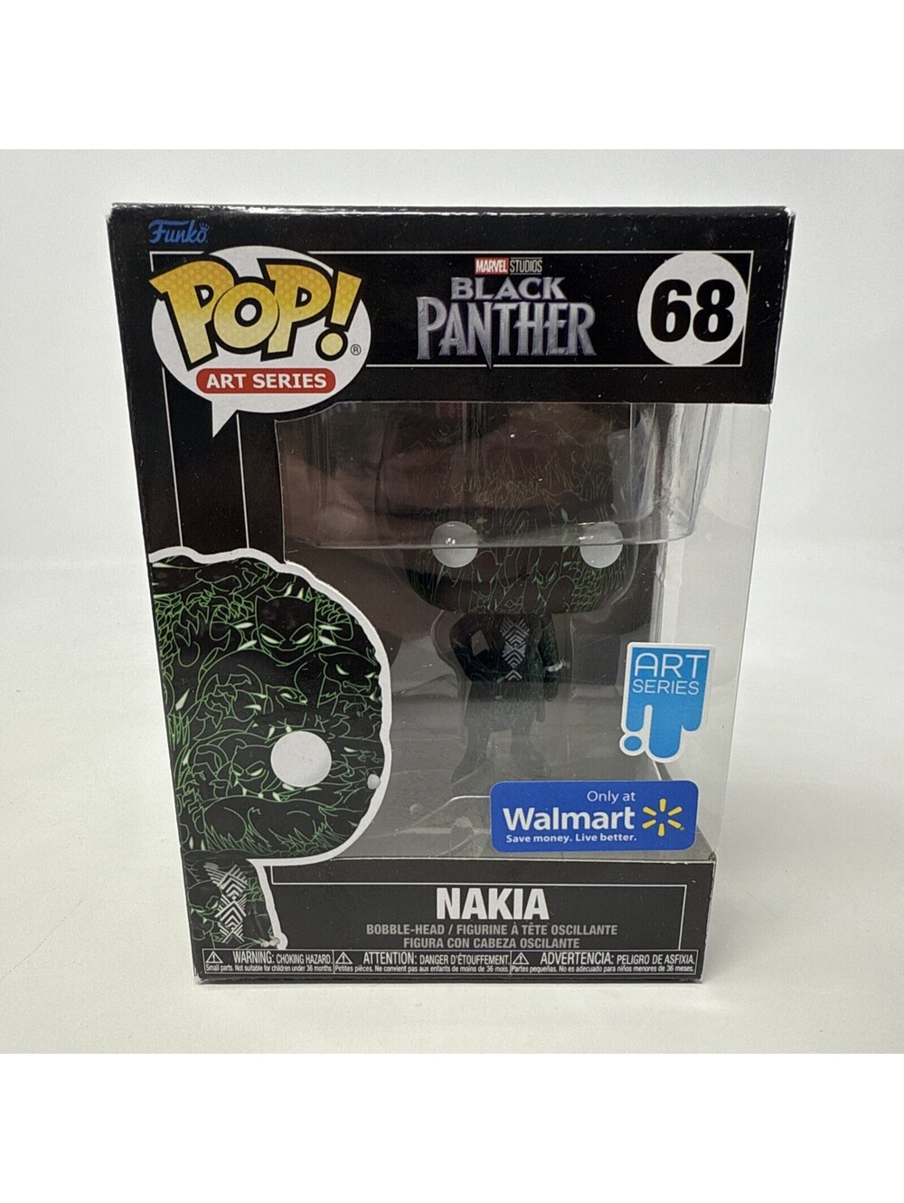Funko 2022 Pop! Art Series #68 Nakia Marvel Black Panther Walmart Excl.